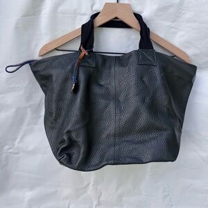 Pulicati // grey leather slouchy early 2000s purse